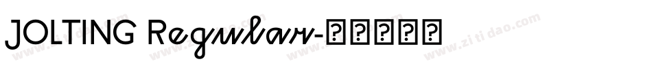 JOLTING Regular字体转换